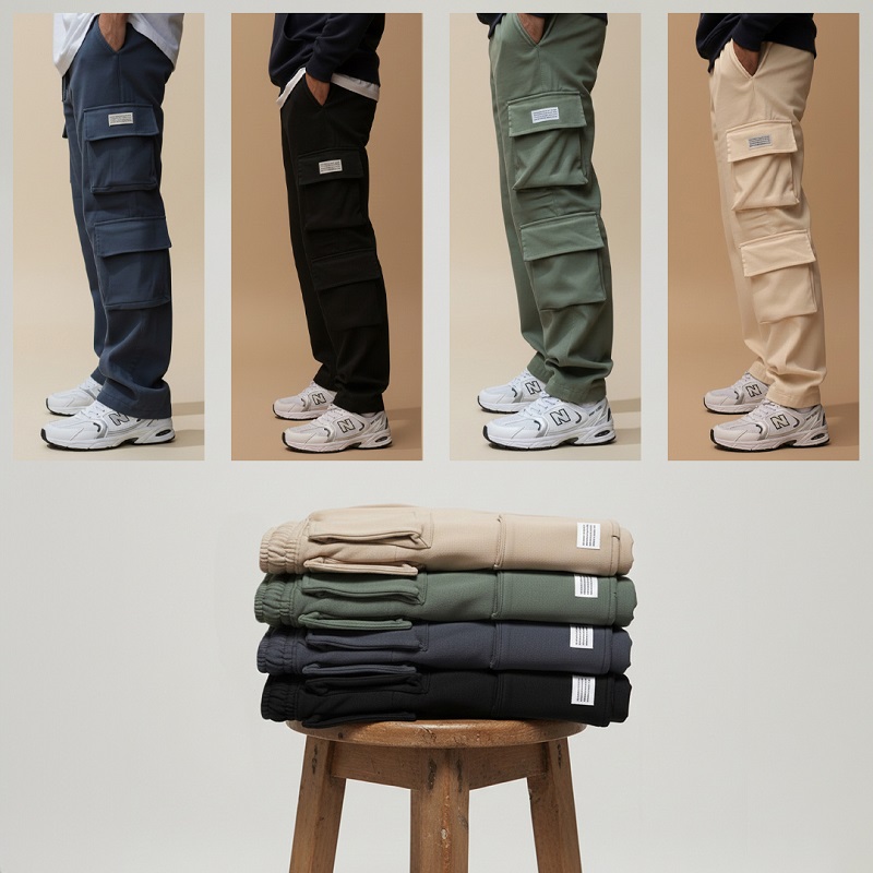 شلوار بنگال کارگو مردانه مدل HAMED-کرم